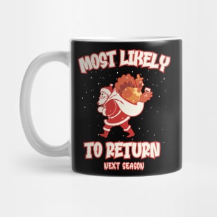 Funny Turkey Most Likely To Return Next Season Mug